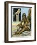 Stone Age Man-Ron Embleton-Framed Giclee Print