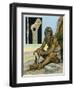 Stone Age Man-Ron Embleton-Framed Giclee Print