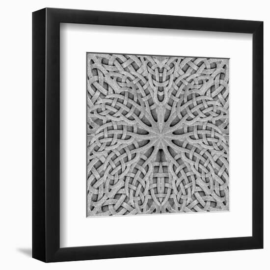 Stone Arabesque in Gray Tones-null-Framed Art Print