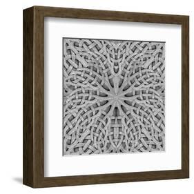 Stone Arabesque in Gray Tones-null-Framed Art Print