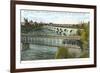 Stone Arch Bridge, Minneapolis, Minnesota-null-Framed Art Print