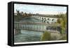 Stone Arch Bridge, Minneapolis, Minnesota-null-Framed Stretched Canvas