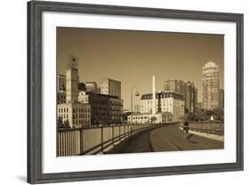 Stone Arch Bridge, Stpaul, Minneapolis, Minnesota, USA-Walter Bibikow-Framed Photographic Print