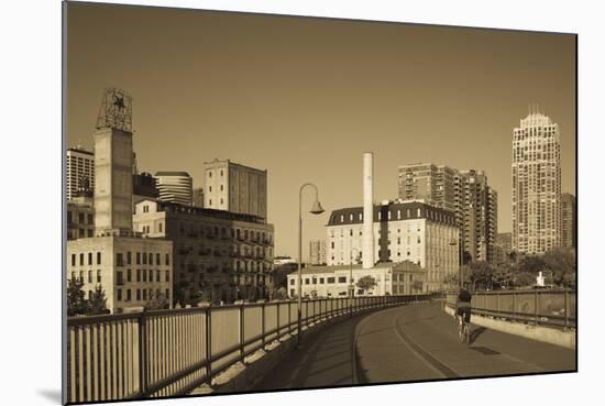 Stone Arch Bridge, Stpaul, Minneapolis, Minnesota, USA-Walter Bibikow-Mounted Photographic Print