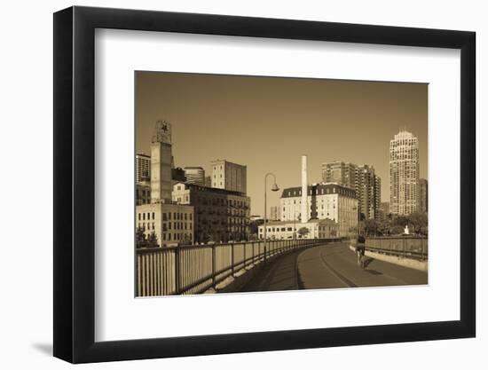 Stone Arch Bridge, Stpaul, Minneapolis, Minnesota, USA-Walter Bibikow-Framed Photographic Print