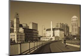 Stone Arch Bridge, Stpaul, Minneapolis, Minnesota, USA-Walter Bibikow-Mounted Photographic Print