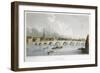 Stone Arched Bridge across the Tyne at Newcastle-Upon-Tyne, England, C1830-R Francis-Framed Giclee Print