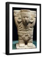 Stone Atlas Originating from the Temple of Warriors of Chichen Itza-null-Framed Giclee Print