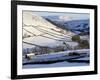 Stone Barns in a Winter Landscape, Swaledale, Yorkshire Dales National Park, North Yorkshire, Engla-Peter Richardson-Framed Photographic Print