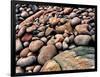 Stone beach along Park Loop Road, Acadia National Park, Maine, USA-null-Framed Photographic Print