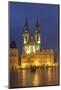 Stone Bell House and Church of Our Lady before Tyn, Old Town Square, Prague-null-Mounted Art Print