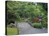 Stone Bridge and Pathway in Japanese Garden, Seattle, Washington, USA-null-Stretched Canvas