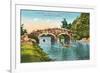 Stone Bridge, Golden Gate Park-null-Framed Art Print