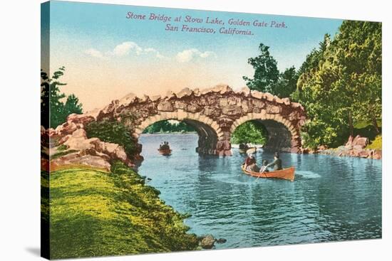 Stone Bridge, Golden Gate Park-null-Stretched Canvas