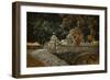 Stone Bridge in Autumn-Jai Johnson-Framed Giclee Print