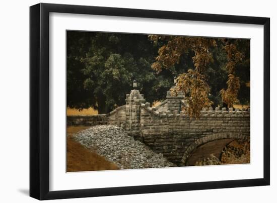 Stone Bridge in Autumn-Jai Johnson-Framed Giclee Print