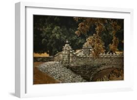 Stone Bridge in Autumn-Jai Johnson-Framed Giclee Print