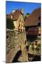 Stone Bridge in Kaysersberg, Alsace, France-John Miller-Mounted Photographic Print