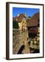 Stone Bridge in Kaysersberg, Alsace, France-John Miller-Framed Photographic Print