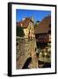 Stone Bridge in Kaysersberg, Alsace, France-John Miller-Framed Photographic Print