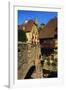 Stone Bridge in Kaysersberg, Alsace, France-John Miller-Framed Photographic Print