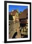 Stone Bridge in Kaysersberg, Alsace, France-John Miller-Framed Photographic Print