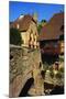 Stone Bridge in Kaysersberg, Alsace, France-John Miller-Mounted Photographic Print