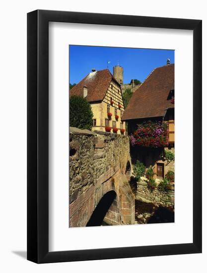 Stone Bridge in Kaysersberg, Alsace, France-John Miller-Framed Photographic Print