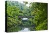 Stone Bridge with Flowers in Seogwipo-Michael-Stretched Canvas