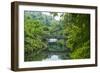 Stone Bridge with Flowers in Seogwipo-Michael-Framed Photographic Print