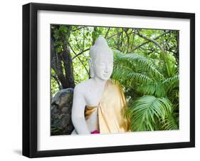 Stone Buddha in the Silver Pagoda at the Royal Palace, Phnom Penh, Cambodia, Indochina-Matthew Williams-Ellis-Framed Photographic Print