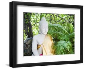 Stone Buddha in the Silver Pagoda at the Royal Palace, Phnom Penh, Cambodia, Indochina-Matthew Williams-Ellis-Framed Photographic Print