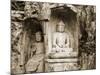 Stone Buddha Rock Carvings, Hangzhou, Zhejiang Province, China-Jochen Schlenker-Mounted Photographic Print
