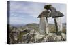 Stone Cairn at Brimstone Head-Paul Souders-Stretched Canvas