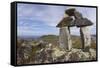 Stone Cairn at Brimstone Head-null-Framed Stretched Canvas