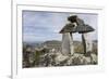 Stone Cairn at Brimstone Head-Paul Souders-Framed Photographic Print