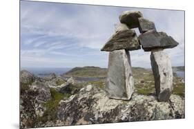 Stone Cairn at Brimstone Head-Paul Souders-Mounted Photographic Print