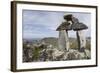 Stone Cairn at Brimstone Head-Paul Souders-Framed Photographic Print