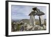 Stone Cairn at Brimstone Head-Paul Souders-Framed Photographic Print