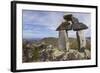 Stone Cairn at Brimstone Head-null-Framed Photographic Print