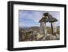 Stone Cairn at Brimstone Head-null-Framed Photographic Print