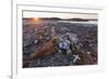 Stone Cairn in Arctic, Nunavut Territory, Canada-Paul Souders-Framed Photographic Print