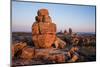 Stone Cairns in Arctic, Nunavut Territory, Canada-Paul Souders-Mounted Photographic Print