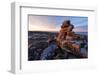 Stone Cairns in Arctic, Nunavut Territory, Canada-Paul Souders-Framed Photographic Print