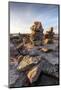 Stone Cairns in Arctic, Nunavut Territory, Canada-Paul Souders-Mounted Photographic Print