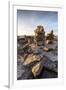 Stone Cairns in Arctic, Nunavut Territory, Canada-Paul Souders-Framed Photographic Print