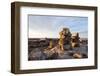 Stone Cairns in Arctic, Nunavut Territory, Canada-Paul Souders-Framed Photographic Print