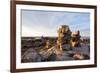 Stone Cairns in Arctic, Nunavut Territory, Canada-Paul Souders-Framed Photographic Print