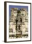 Stone Carved Atlantes Figures on the Back of the Mayan Ruins of El Palacio De Las Mascarones-John Woodworth-Framed Photographic Print