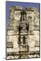 Stone Carved Atlantes Figures on the Back of the Mayan Ruins of El Palacio De Las Mascarones-John Woodworth-Mounted Photographic Print
